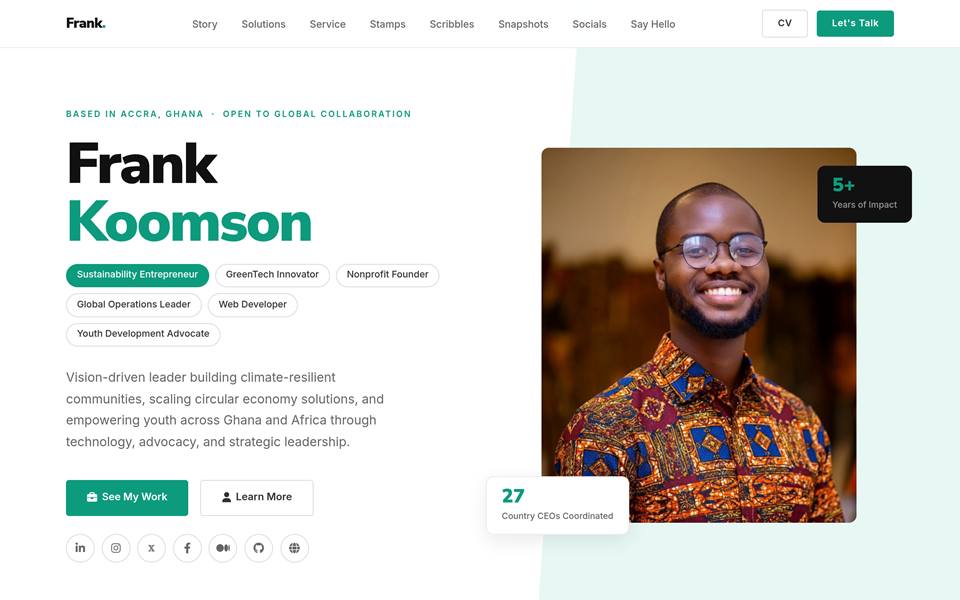Frank Abeiku Koomson portfolio preview