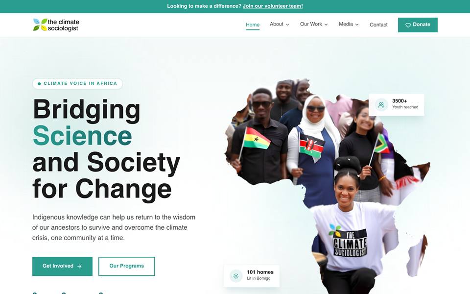 The Climate Sociologist website preview